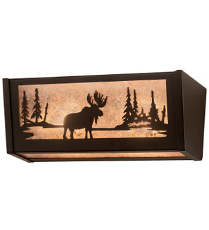 Moose At Lake Two Light Vanity in Oil Rubbed Bronze (57|205094)