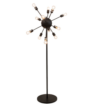 Relek 12 Light Floor Lamp in Black Metal (57|201065)