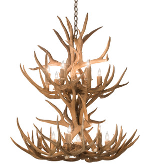 Antlers 12 Light Chandelier in Antique Copper (57|200460)