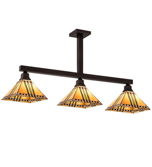 Prairie Corn Three Light Island Pendant in Craftsman Brown (57|197436)