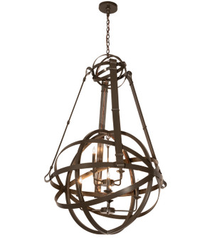 Gimbal LED Chandelier in Timeless Bronze (57|196041)