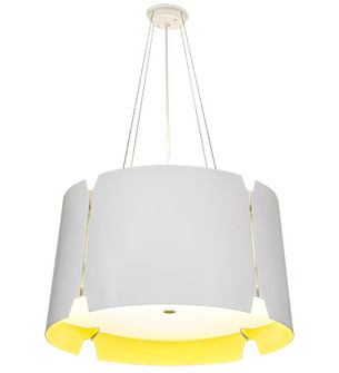 Ratchet Four Light Pendant in Weathered Brass (57|195327)