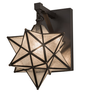 Moravian Star One Light Wall Sconce in Craftsman Brown (57|192944)