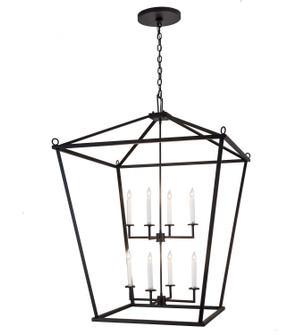 Kitzi Eight Light Pendant in Black Metal (57|189861)