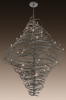 Cyclone 36 Light Chandelier in Black Metal (57|189763)