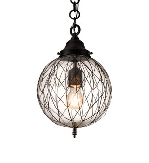 Bola One Light Pendant in Black Metal (57|189566)