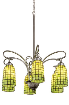 Terra Verde Six Light Chandelier in Nickel (57|189454)