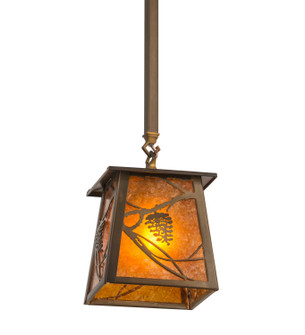 Whispering Pines One Light Mini Pendant in Antique Copper (57|187586)