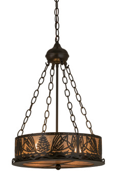 Mountain Pine Four Light Inverted Pendant in Timeless Bronze (57|18751)