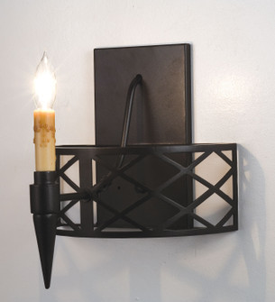 Topridge One Light Wall Sconce in Black Metal (57|18602)