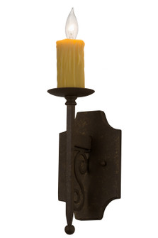 Toscano One Light Wall Sconce in Black Metal (57|185769)