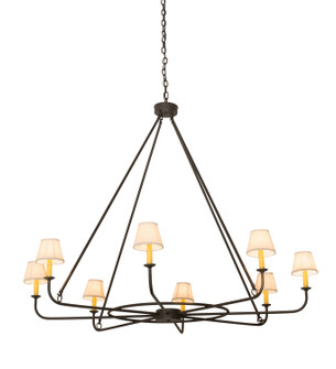 Brach Ring Eight Light Chandelier in Wrought Iron (57|183511)