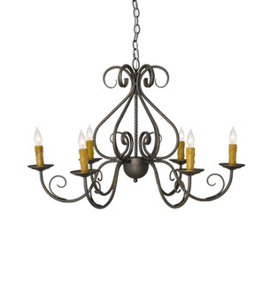 Jenna Six Light Chandelier in French Bronzed (57|182580)