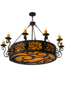 Delano 16 Light Chandelier in Black Metal (57|182230)