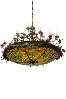 Greenbriar Oak 18 Light Inverted Pendant in Antique Copper (57|181600)