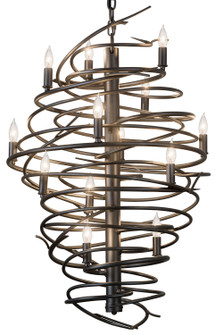 Cyclone 13 Light Chandelier in Vintage Copper (57|181100)