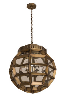 Armoury Eight Light Pendant in Antique Brass (57|180711)