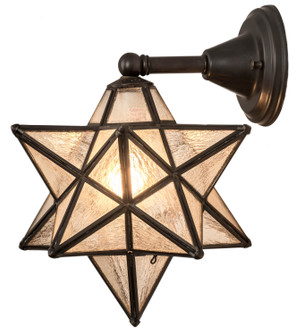 Moravian Star One Light Wall Sconce in Craftsman Brown (57|180419)