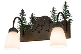 Northwoods Lone Bear Two Light Vanity in Oil Rubbed Bronze (57|178438)