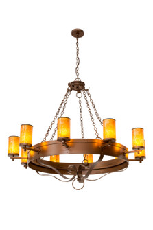 Parnella Ten Light Chandelier in Mahogany Bronze (57|178113)