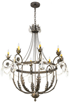 Antonia Eight Light Chandelier in French Bronzed,Crystal (57|178081)