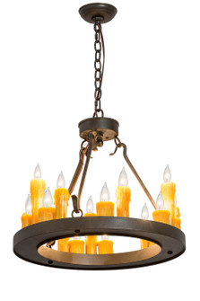 Deina 18 Light Chandelier in Black Metal (57|178029)