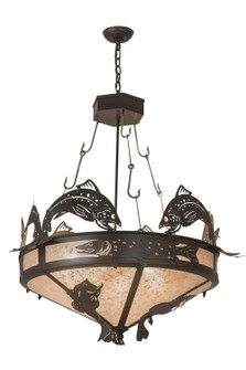 Catch Of The Day Six Light Inverted Pendant in Timeless Bronze (57|176211)