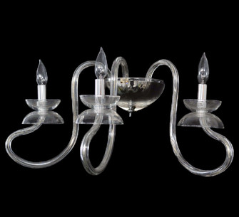 Mare & Foal At Dawn Three Light Wall Sconce in Chrome,Crystal (57|174424)