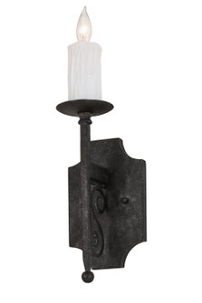 Toscano One Light Wall Sconce in Black Metal (57|174331)