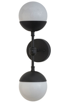 Bola Two Light Wall Sconce in Black Metal (57|174006)