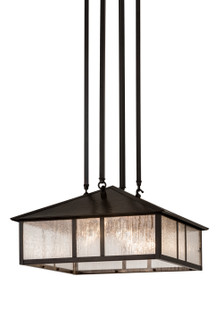 Double Bar Mission Three Light Pendant in Craftsman Brown (57|173208)