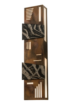 Indigo Four Light Wall Sconce in Custom,Transparent Copper,Burnished (57|173206)