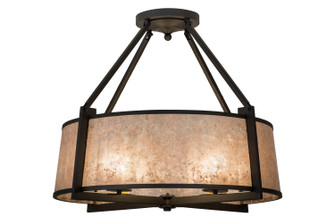 Cilindro Four Light Semi-Flushmount in Wrought Iron (57|170599)