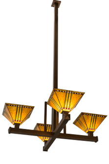 Prairie Corn Four Light Inverted Pendant in Craftsman Brown (57|169800)