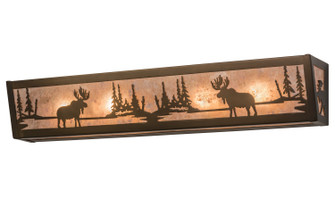 Moose At Lake Four Light Vanity in Antique Copper (57|166510)