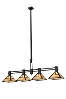 T'' Mission'' Four Light Island Pendant in Timeless Bronze (57|164837)