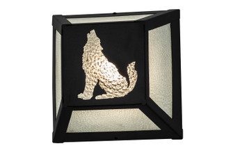 Lone Wolf One Light Wall Sconce in Black Metal (57|162704)