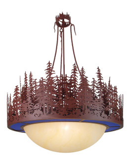 Pine Lake Four Light Inverted Pendant in Rust (57|16212)