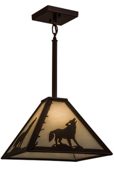 Lone Wolf One Light Pendant in Mahogany Bronze (57|162113)