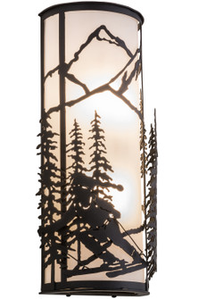 Alpine Two Light Wall Sconce in Black Metal (57|161243)