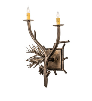 Lone Pine Two Light Wall Sconce Hardware in Antique Copper (57|160597)