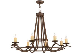 Octavia Eight Light Chandelier in Transparent Copper (57|158757)