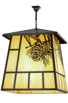 Winter Pine Four Light Pendant in Craftsman Brown (57|158489)