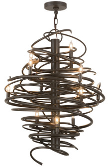 Cyclone 12 Light Chandelier in Timeless Bronze (57|157562)