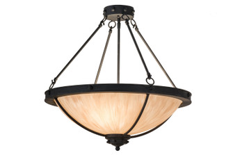 Freya Three Light Semi-Flushmount in Black Metal (57|157165)