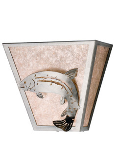 Leaping Trout Two Light Wall Sconce in Steel (57|15676)