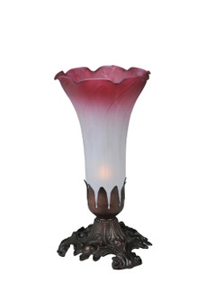Pink/White Pond Lily One Light Accent Lamp in Antique (57|15653)