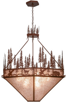 Wildlife At Pine Lake Nine Light Pendant in Rust (57|155414)