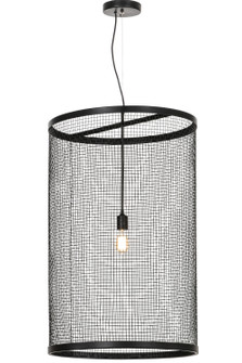 Cilindro One Light Pendant in Black Metal (57|154248)