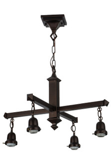 Elk At Lake Four Light Hanging in Mahogany Bronze (57|154229)